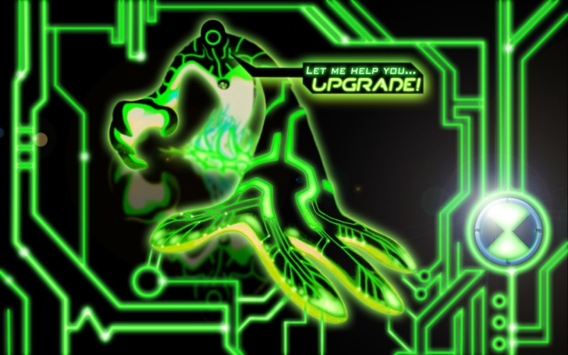 Upgrade, Techno, hd, art, Green, ben 10, help, Matrix, entertainment, 720P, cartoon, ben, let