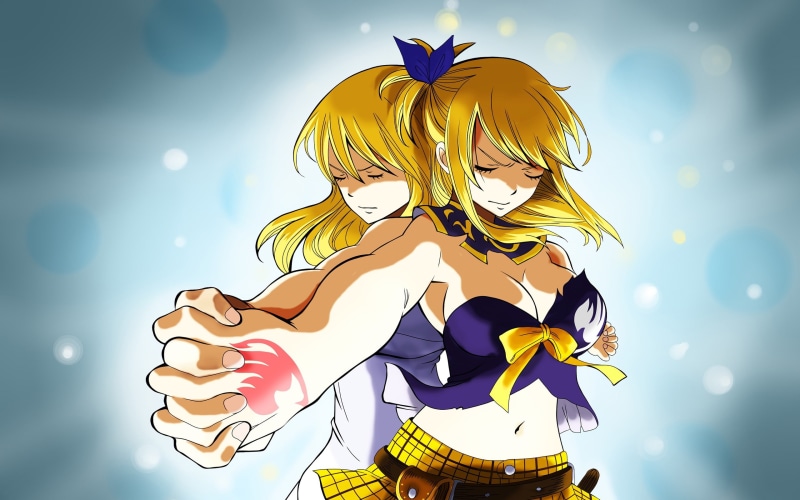Anime, Blonde, Girl, go, let, 2K