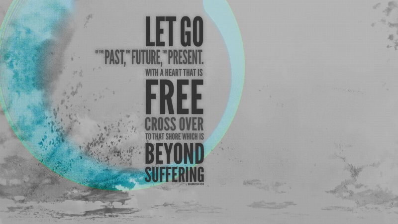text, let, quote, go, 1080P, buddhism, gray
