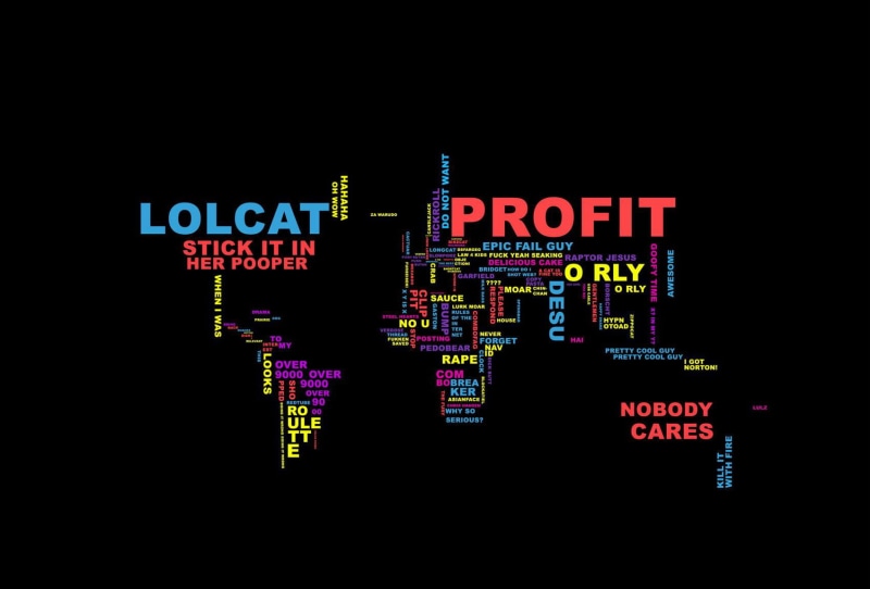 alphabet, night, minimalism, information, world, neon, 4chan, text, illustration, studio shot, world map, profit, technology, multi colored, capital letter