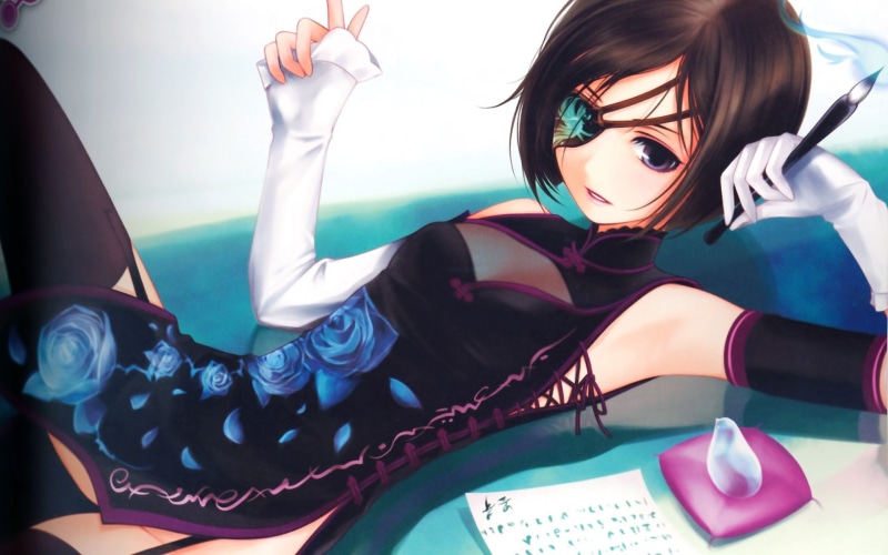 Letter, character, finished, haired, female, 1080P, brown, Anime, Girl