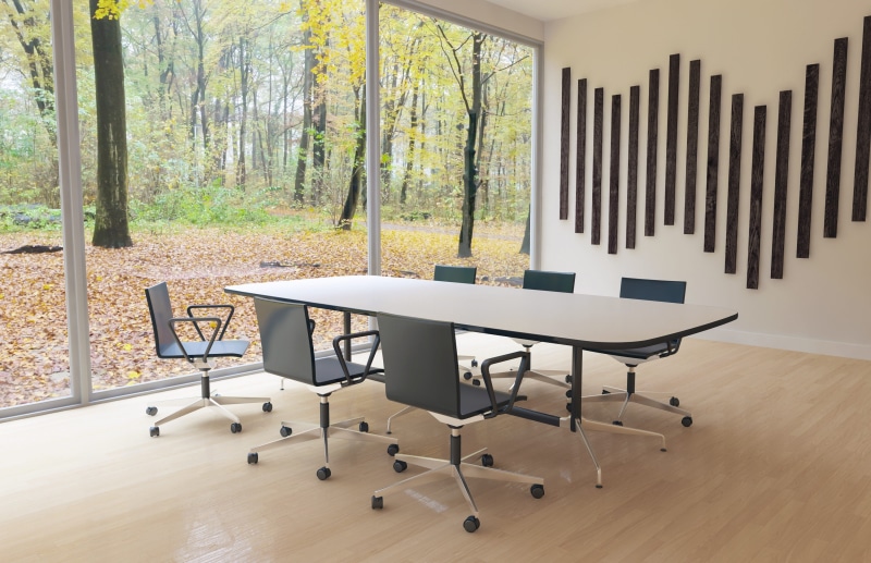 table, 2K, indoors, plant, tree, wood - material, end, meeting, losing, leaving, no people, fall, planning, conference, room, interior, empty, quiet, office