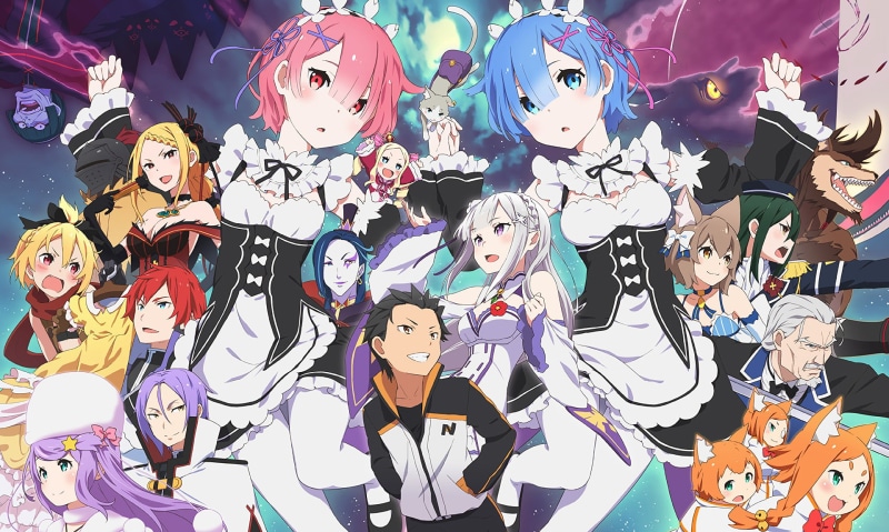 large group of objects, Re:ZERO -Starting Life in Another World-, 1080P, lifestyles, real people, celebration, Petelgeuse Romanée-Conti, Rem (Re:ZERO)