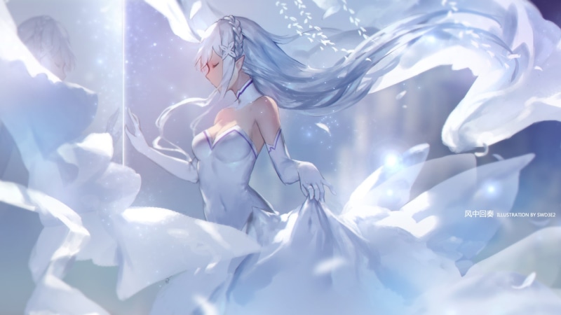 Re:ZERO -Starting Life in Another World-, Re:Zero, 1080P, Anime, Emilia (Re:ZERO)