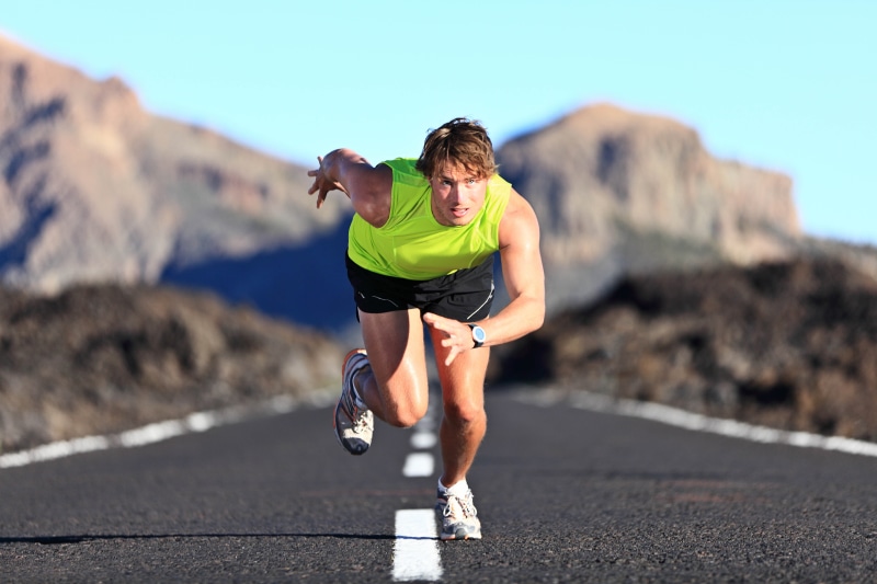 one Person, young Women, effort, marathon, action, men, sleeveless, endurance, muscular Build, dedication, nature, front view, relaxation Exercise, athlete