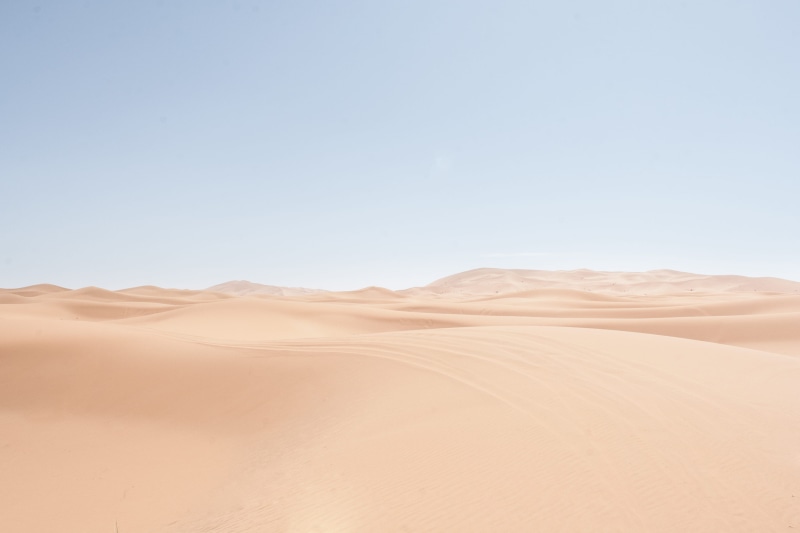 horizon over land, hot, land, nothing, tranquility, climate, horizon, no people, clear sky, endless, blue sky, arid climate, environment, 2K, dune, copy space
