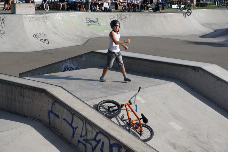 casual clothing, one person, riding, childhood, transportation, sports ramp, cycle, tuttlingen, leisure activity, teenager, two wheeled vehicle, wheel