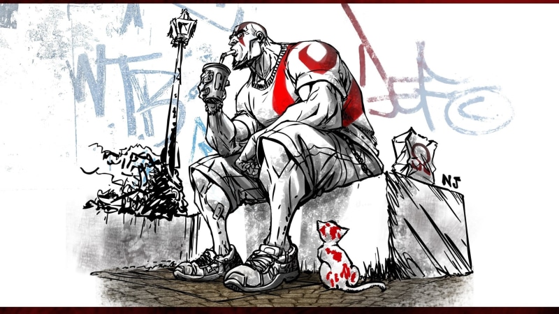 games, god, God of War, video, ascension, war, gangsta, kratos, Today, x, art, 1080P, hd