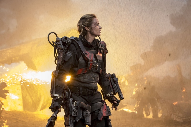 face, equipment, future, tomorrow, edge, 1080P, The face of the future, Emily Blunt, Edge of Tomorrow, Rita Vrataski