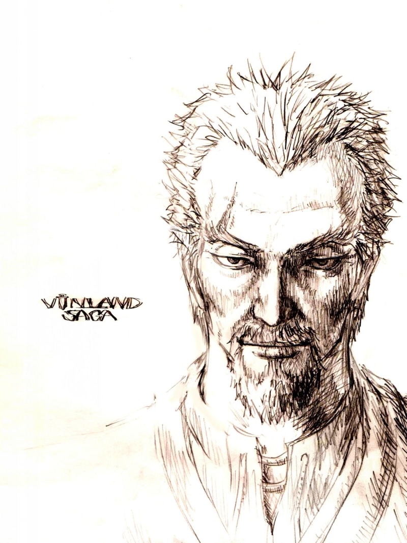 pencil drawing, 720P, Askeladd, Vinland Saga