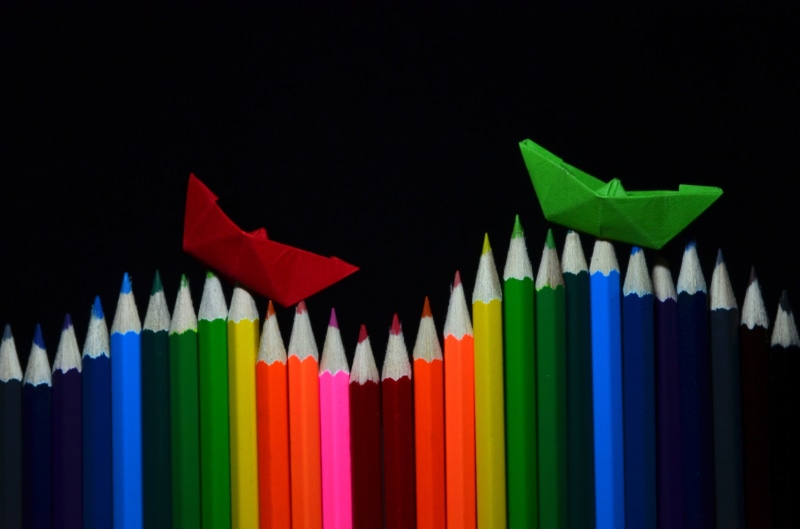graph, large group of objects, school supplies, creativity, 4K, diagram, different colored crayons, lot, choice, draw, growth, art and craft, no people