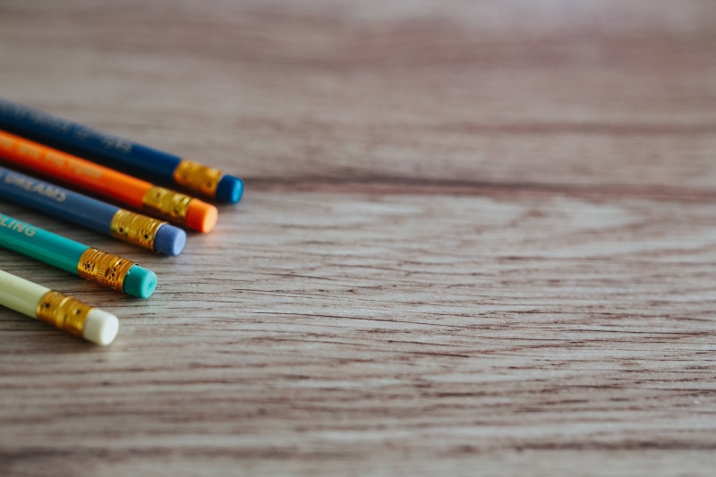 Notebooks, desk, equipment, art and craft, crayon, close-up, blue, pencils, colored pencil, multi Colored, wooden, no people, journal, backgrounds, diary