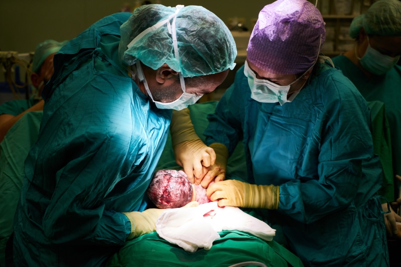 family, patient, medicine, new life, c-section, medical exam, doctor, surgeon, adult, occupation, hands, operating room, scalpel, care, new born, expert