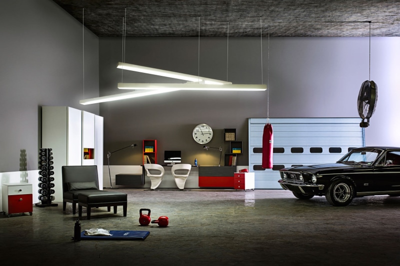 interior, modern, 1080P, Ford Mustang, electric Lamp, seat, domestic Room, equipment, chair, decor, home Interior, black, comfortable, design, indoors