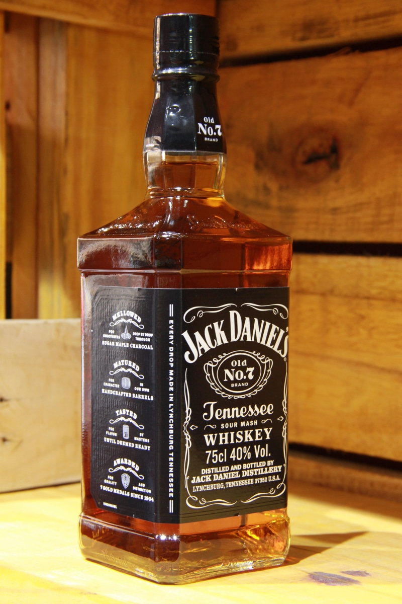 drink, whisky premium, close-up, bottle, western script, alcohol, container, bar, refreshment, food and drink, glass - material, whiskey imported, table