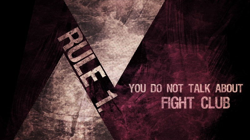 close-up, text, capital letter, fight club, abstract, symbol, information, red, textile, backgrounds, grunge, no people, western script, dark, wall - Building Feature