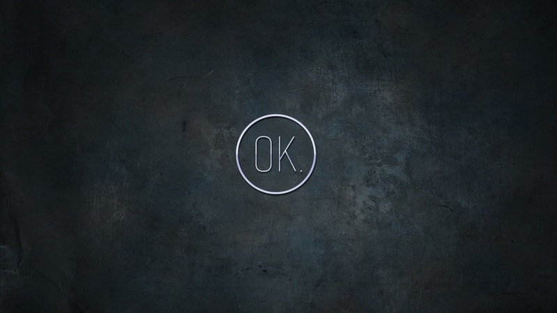 1080P, concepts, cold, studio shot, minimalism, gray, blackboard, close-up, indoors, ok, digital art, education, ideas, symbol, logo, black Color, text