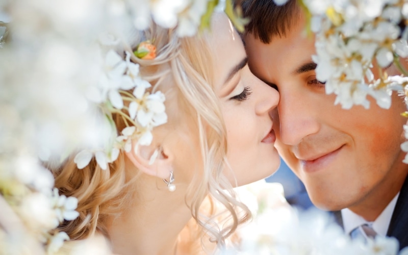 flowers, 1080P, Couple, Wedding, Flower, feelings, Love
