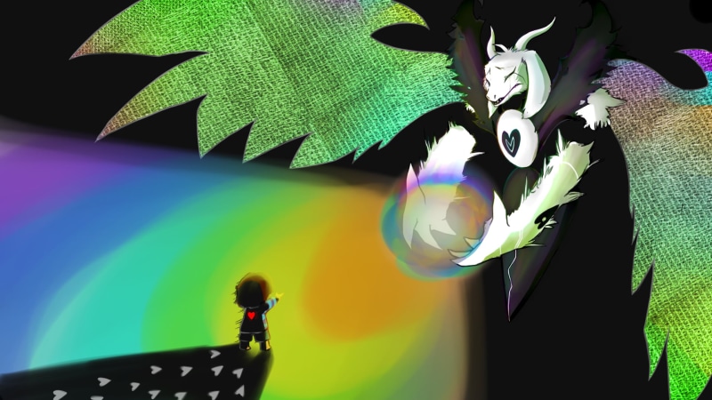 night, Asriel Dreemurr, lifestyles, women, vulnerability, illustration, Frisk, celebration, indoors, real people, backgrounds, holding, multi Colored, party - Social Event