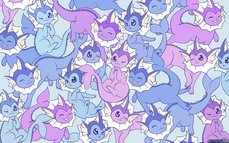 no people, nature, group of animals, full frame, Vaporeon (Pokémon), Shiny Pokémon, shape, Pokémon, backgrounds, Eeveelutions, purple, design, bird, wisdom
