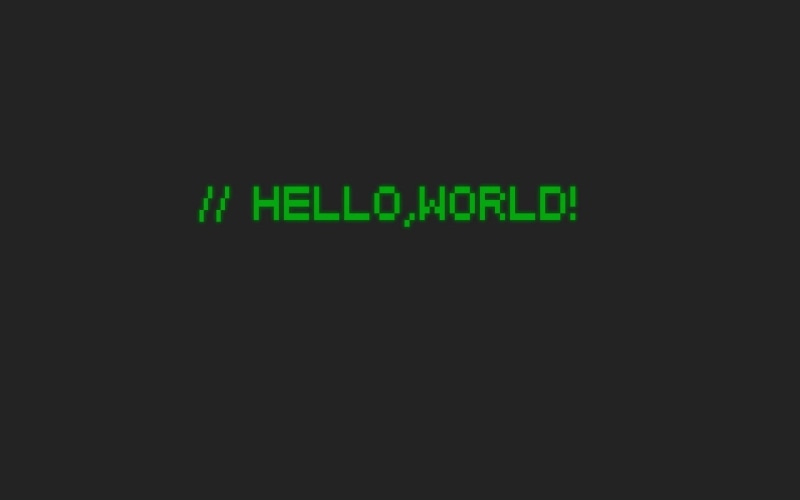 simple background quote minimalism text world hello world 8 bit pixelated, 1080P