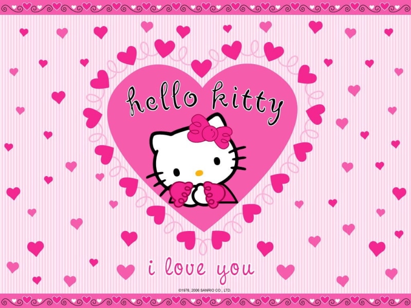 art, kitty, 480P, hd, anime, Hello Kitty, cute, hello