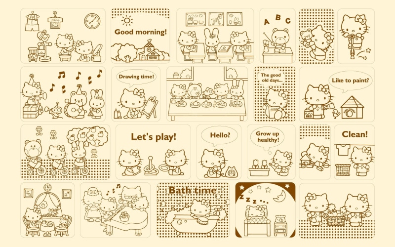 Hello Kitty, art, x, 1080P, hd, hello, anime, kitty