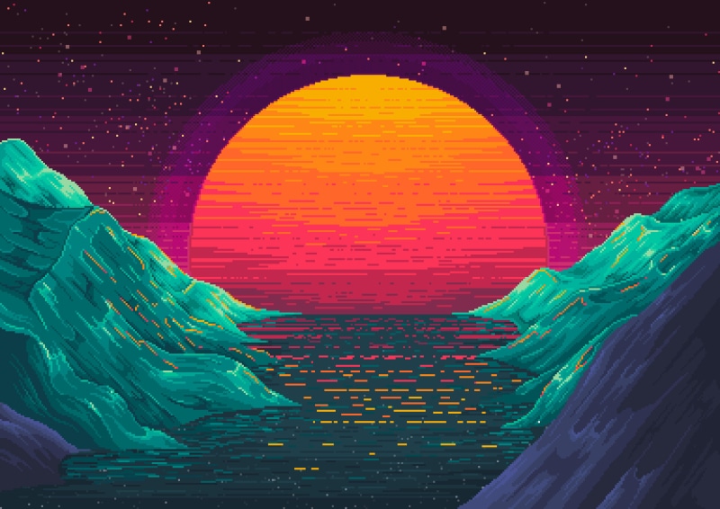 8 bit, artist, artwork, hd, 4k, digital art, 4K