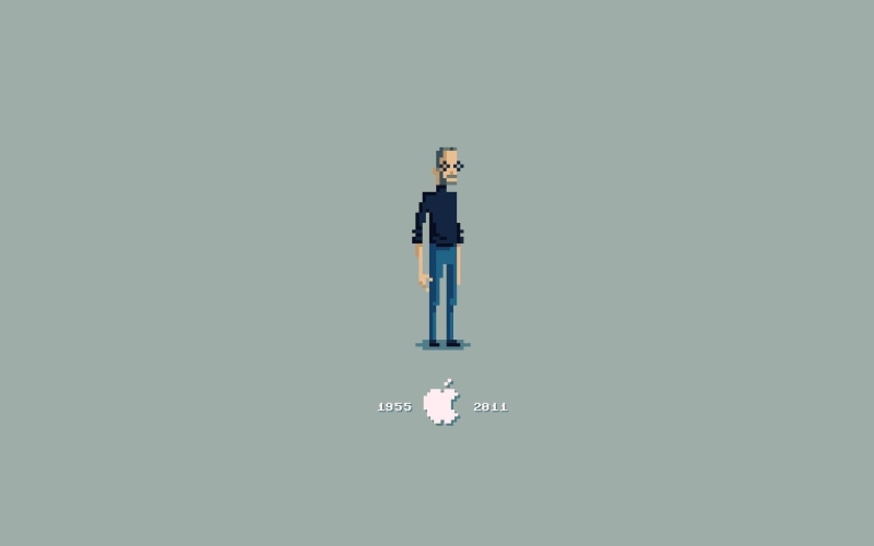 Apple Inc., adult, studio shot, creativity, indoors, blue background, full length, young adult, 2K, business, wearing, gray, blue, males, men, cut out