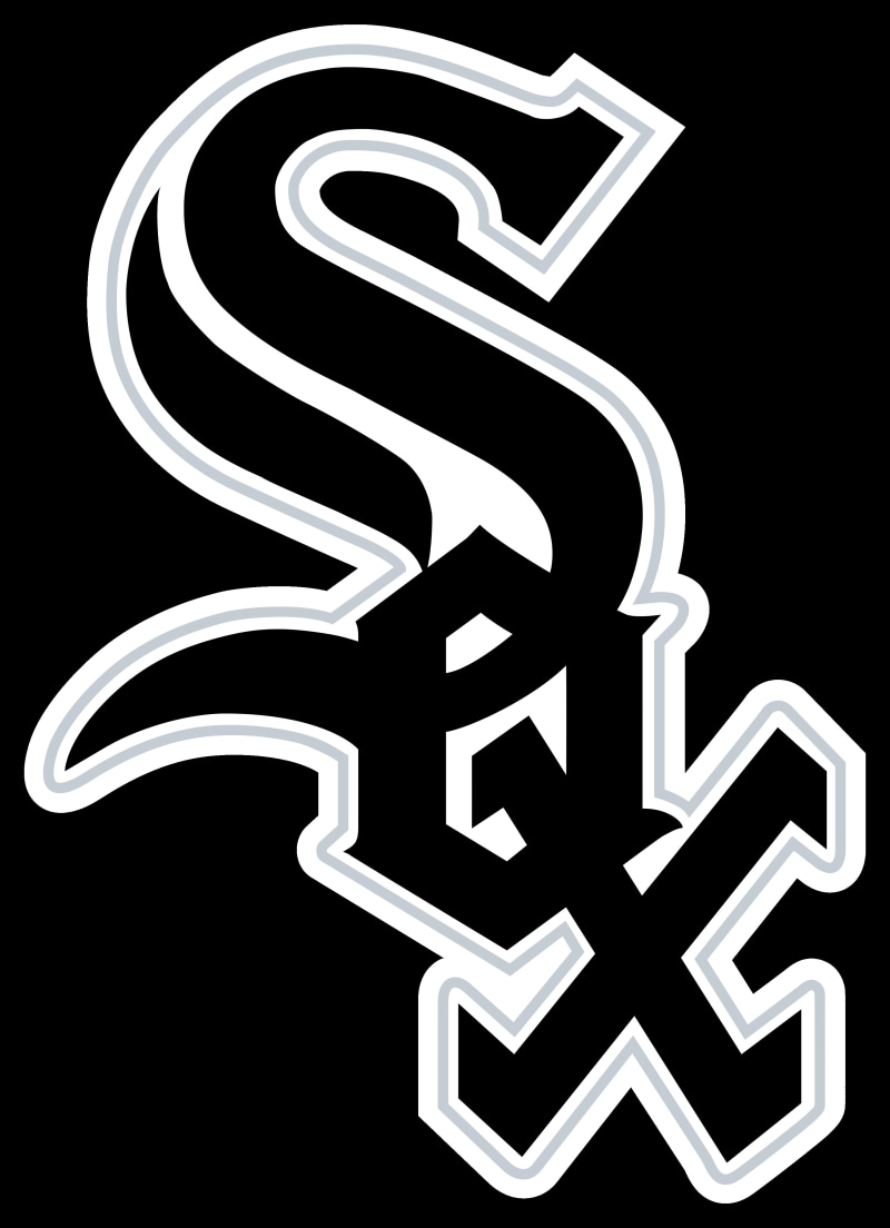 orthographic symbol, night, sign, black background, illuminated, Chicago White Sox, studio shot, arrow symbol, 4K, no people, directional sign, text, information symbol
