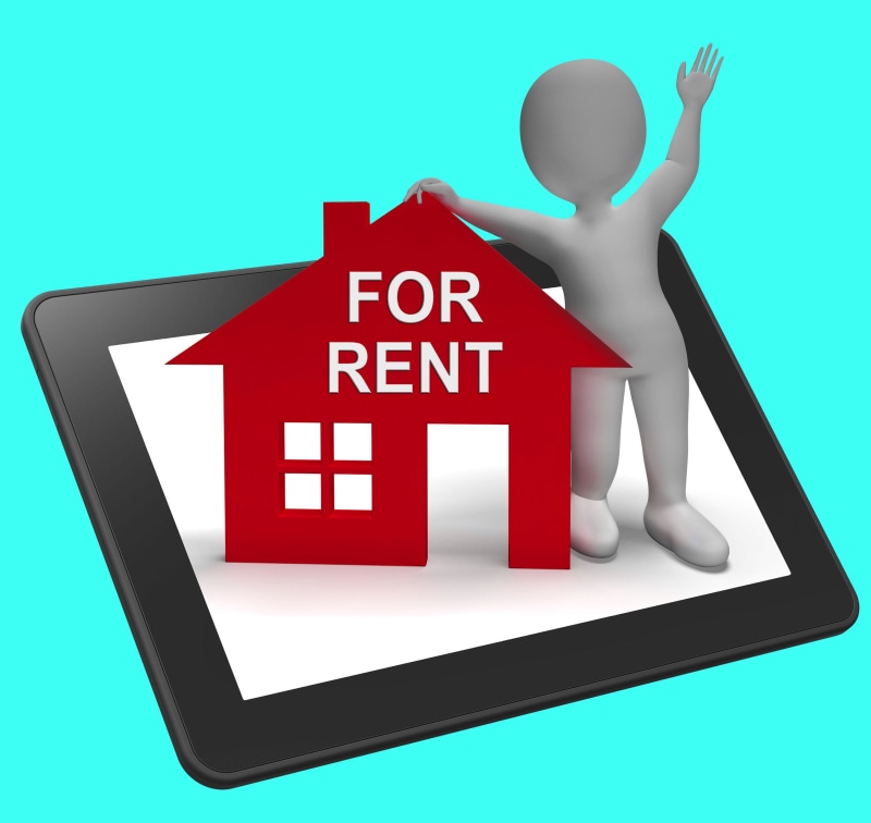 studio shot, pay rent, rental, success, tenants, one person, colored background, blue, landlord, symbol, finance, capital letter, included in rent, figurine