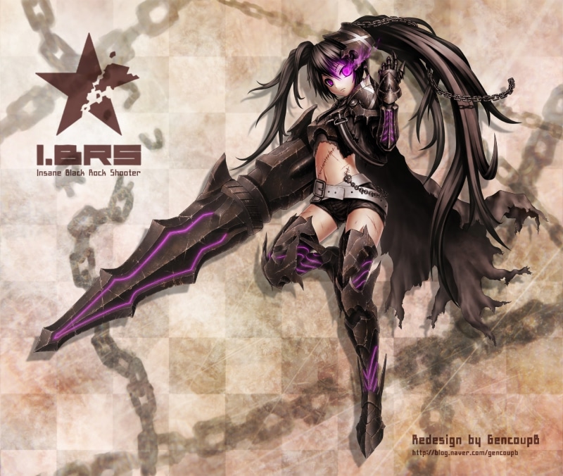 Black Rock Shooter, Insane, black, rock, 1080P, shooter, art, hd