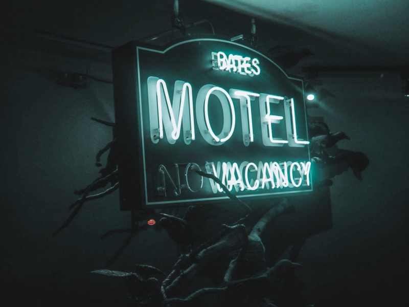 night, illuminated, text, led, nightlife, communication, neon, capital letter, signage, sign, message, close-up, guidance, indoors, lights, motel, vacancy