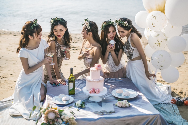 group Of People, positive emotion, 5K, sitting, ethnicity, party - social event, day, man Made Object, event, image Type, image Technique, people, dessert