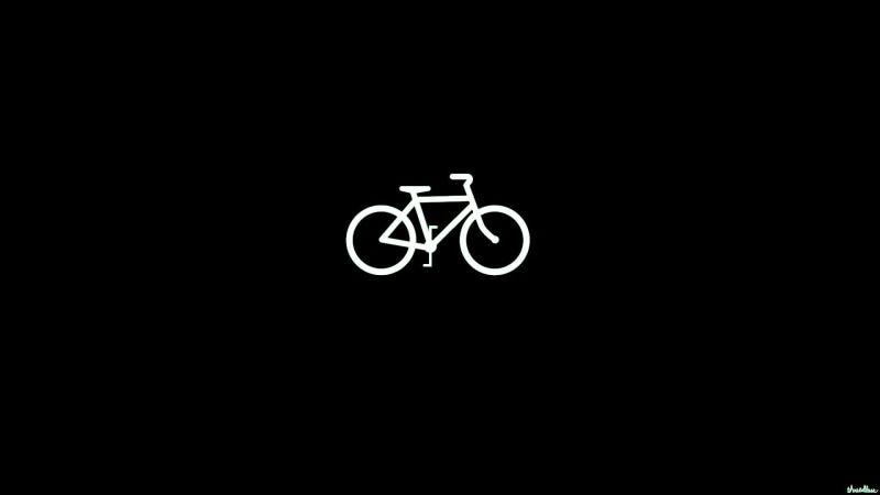 night, studio shot, indoors, neon, 1080P, copy space, sign, illustration, bicycle, close-up, minimalism, safety, vehicle, no people, white, communication