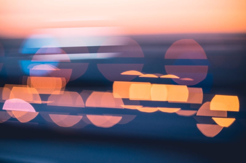 shiny, transportation, bright, blue, light - Natural Phenomenon, focus on foreground, motion, water, car, rush, night, close-up, Bokeh, defocused, Blue City
