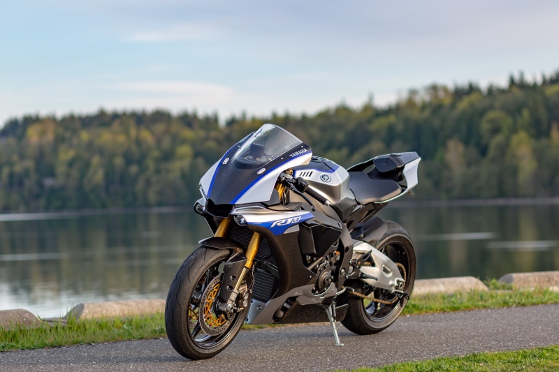 4K, Yamaha YZF R1M, motorcycle, water
