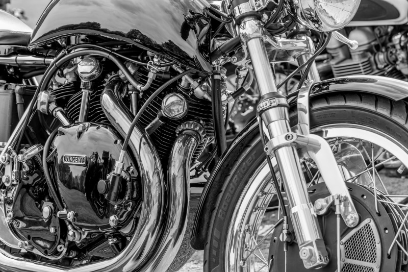 rocker, no people, vintage, metal, chrome, Motorcycle, retro, transport, parked, transportation, black, large group of objects, ride, classic, day, mode of transportation