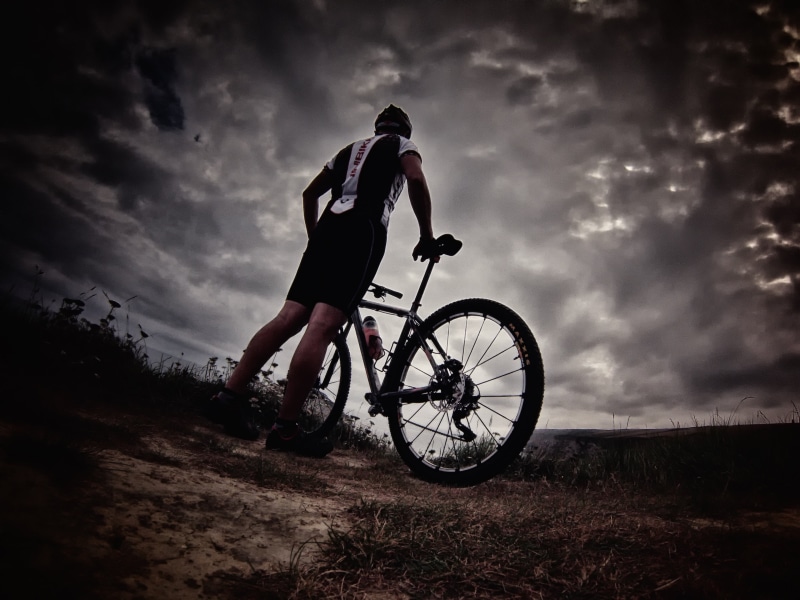 bike, storm, Gopro, fondo, photo, sky, outdoors, exercising, distortion, pov, santander, mtb, weekend, 4K, cantabria, nature, contrast, sport, cycling