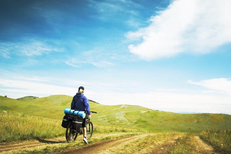 speed, person, women, sunlight, females, mountains, people Traveling, full length, 4K, recreational Pursuit, people, healthy Lifestyle, cycle, girl, mountain