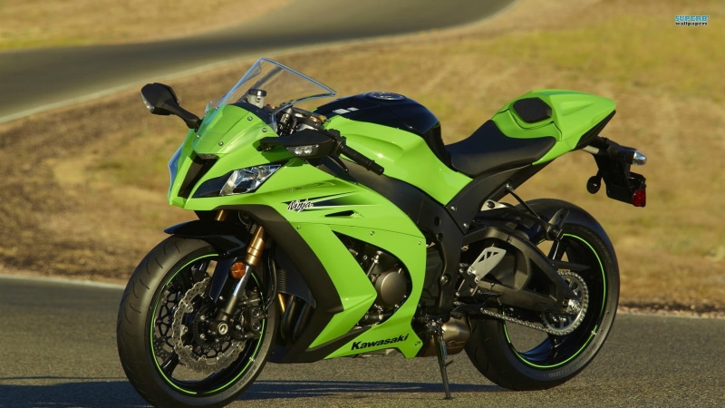 green, motorsport, mode of transportation, ride, transportation, 1080P, speed, road trip, day, yellow, driving, sports, Kawasaki Ninja ZX-10R, competition
