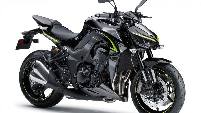 photo, bike, green, Kawasaki Z1000R, kawasaki, 2017 Bikes, 4k, sports, 4K, black