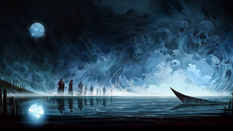 Evil, scary, original, horror, halloween, Dark, fantasy, 4K, artwork, artistic, creepy, art, psychedelic, spooky