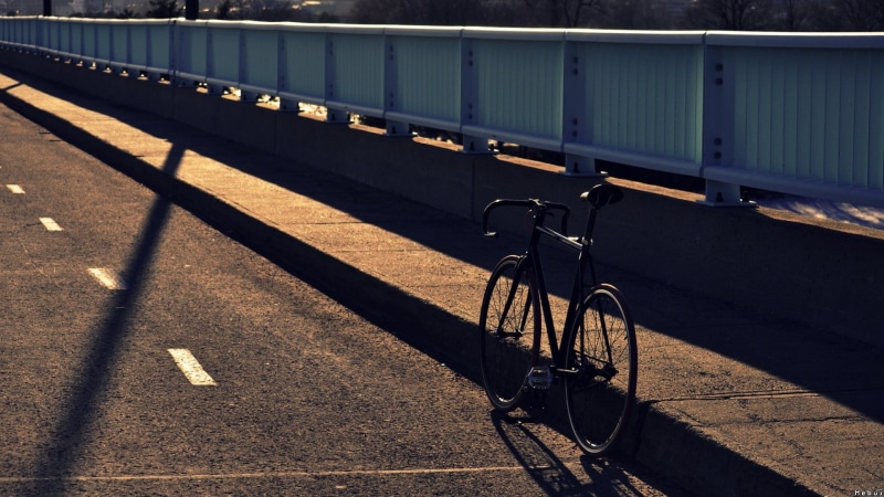 built structure, stationary, architecture, nature, cycling, city, fixie, bicycle, 1080P, bridge, bike, land vehicle, connection, high angle view, vehicle