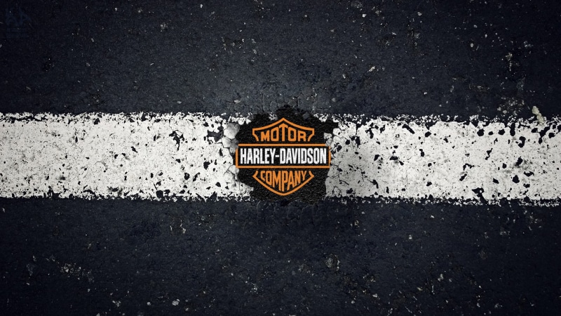 bikes, 1080P, harley, motorcycles, emblem, pavement, hd, davidson