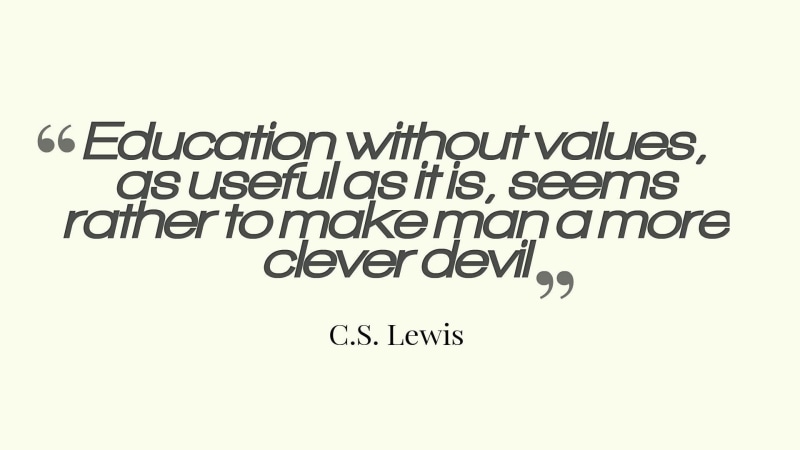 1080P, lewis, cs lewis quote, quote, education quotes, 1920x1080, education, without, cs lewis, values, cs