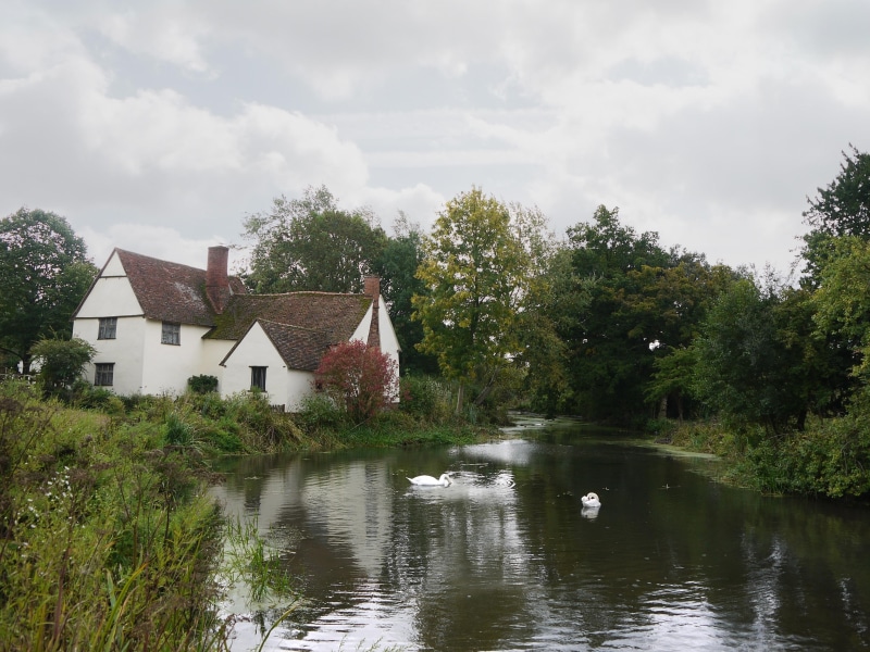 swan, flatford, 2K, haywain, without, suffolk, constable, white, stour