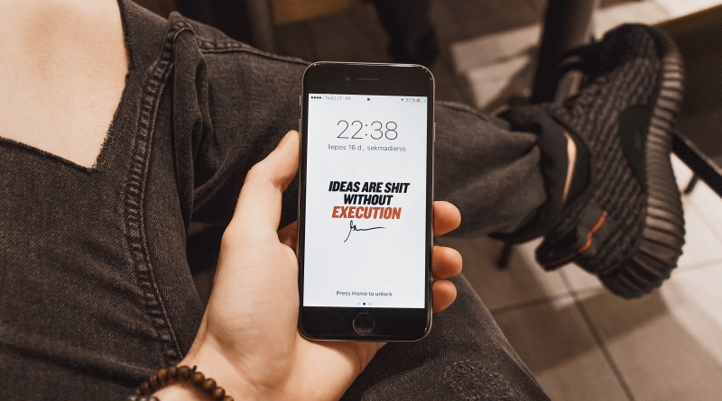 sneakers, touch screen, inspired, motivated, hardwork, adidas, inspiration, footwear, digital tablet, 5K, one person, mobile phone, computer network, screen