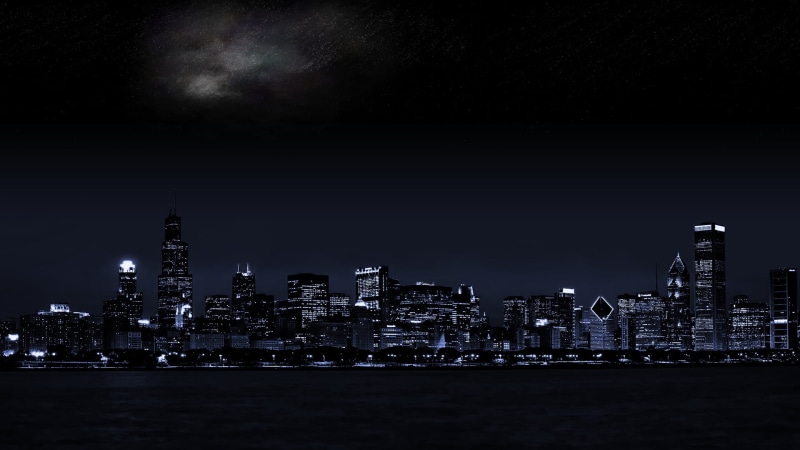 travel destinations, architecture, 1080P, night, water, urban skyline, office building exterior, city, panoramic, spire, skyscraper, building, landscape
