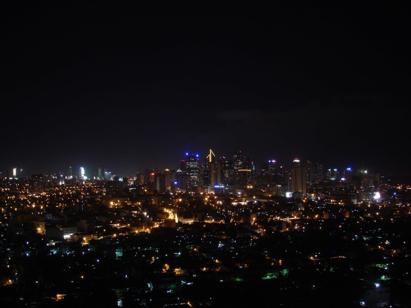 makati skyline, at night, city, urban Skyline, Skyline, lights, 720P, architecture, manila, nightlife, photos, building exterior, building, travel destinations
